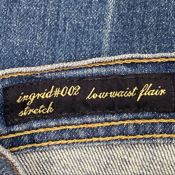 Citizens of Humanity Ingrid Low Waist Flair Jeans Size 25 Wide Leg Flare - Picture 13 of 15